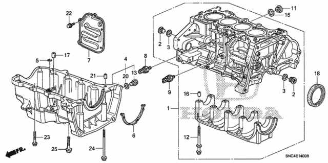 Cylinder Block - Oil Pan for 2006 Honda Civic #0