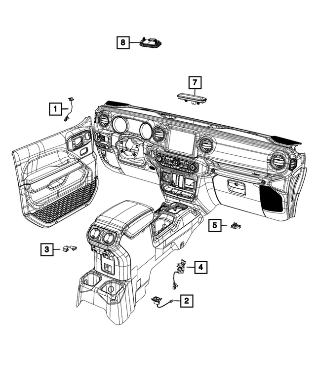68580490AA - Electrical: Battery Charger Indicator for Mopar Image image
