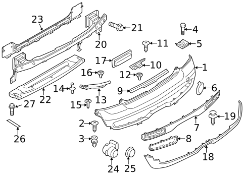 Bumper & Components - Rear for 2013 Mini Cooper #1