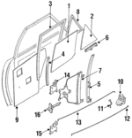 8242065Y00 - : Hinge Assembly for Nissan Image