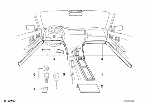 Covering Inner for 1992 BMW 850Ci #0