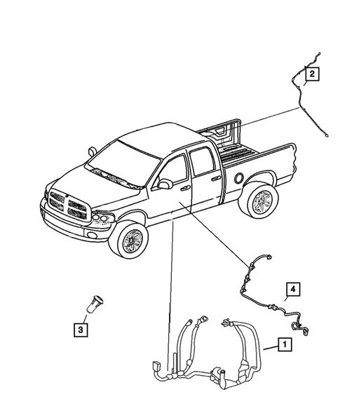 Wiring-Body and Accessories for 2011 Ram 3500 #2