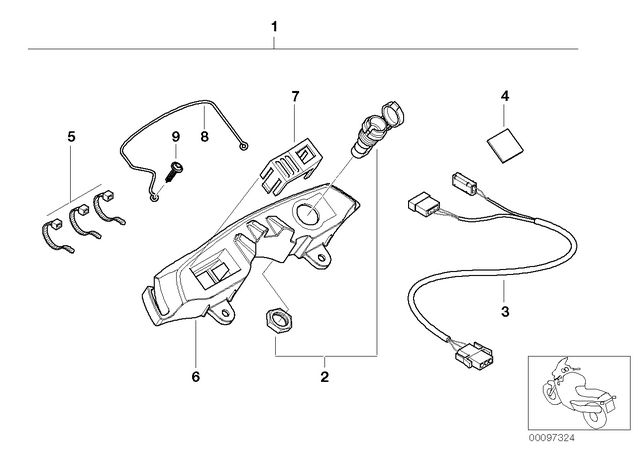 61131391630 - Maintenance &amp; Technology: Plug-In Socket            for BMW-Motorrad Image