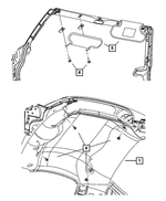 1WV62LR9AE - : Visor, Right for Mopar Image