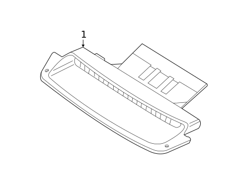 High Mounted Stop Lamp for 2005 Volvo S80 #0