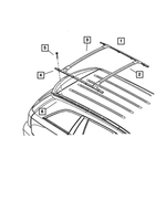 4857766AE - Body Sheet Metal Except Doors: Luggage Rack Side Rail, Right for Chrysler: Pacifica Image