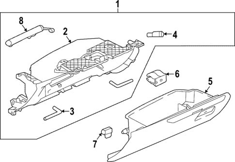 Glove Box for 2020 Jaguar F-Pace #0