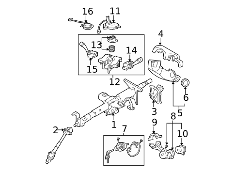 Switches, Solenoids & Actuators for 2009 Hyundai Tucson #1