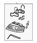 4B0941003AS - Electrical: Headlamp Assembly for Audi: A6, A6 Quattro Image