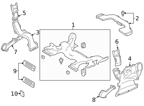 Ducts for 2019 Toyota Land Cruiser #1