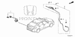 39530TGGA21 - Electrical/Exhaust/Heater/Fuel: CAMERA ASSY., REARVIEW (WIDE) for Honda Image