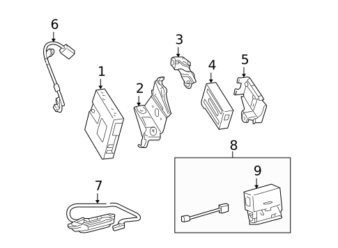 Communication System Components for 2024 Toyota 4Runner #0