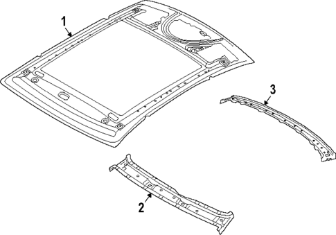 Roof & Trim for 2025 BMW 550e xDrive #1
