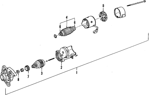 Starter for 1984 Subaru Standard #0
