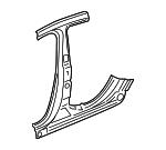C2Z5499 - Body: Center Pillar for Jaguar Image