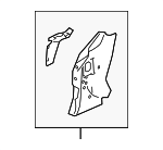 C2Z1232 - Body: Inner Hinge Pillar for Jaguar Image