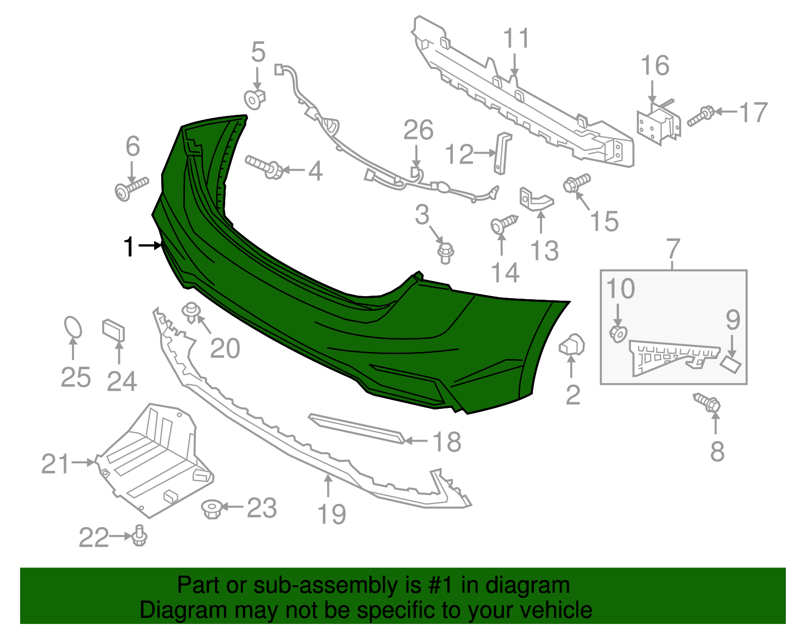 2018-2022 Hyundai Accent Bumper Cover 86611-J0000 | OEM
