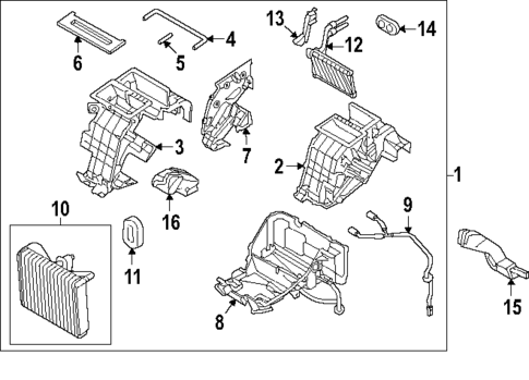Evaporator & Heater Components for 2025 Genesis GV80 Coupe #0