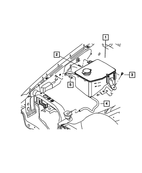 Engine Coolant Reservoir (Bottle) for 2009 Jeep Commander #0