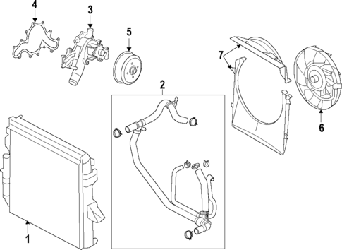 Radiator & Components for 2006 Land Rover LR3 #1