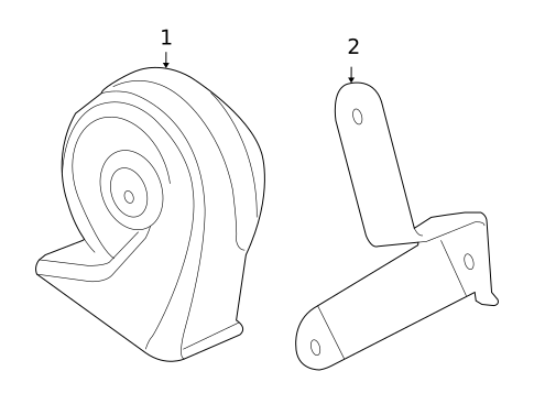 Horn for 2016 Chevrolet Impala Limited #0