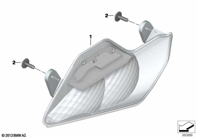 63138541626 - Lights: Led Turn Signal, Front Right for BMW-Motorrad Image
