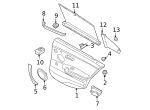 7147133419 - Body: Door Trim Panel Clip for BMW: 1 Series M, 128i, 135i, 135is, 325i, 325xi, 328i, 328i xDrive, 328xi, 330i, 330xi, 335d, 335i, 335i xDrive, 335xi, M3, X3, X4, Z4 Image
