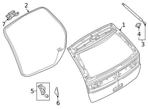 Liftgate for 2010 Lincoln MKX #0