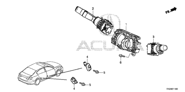 Combination Switch for 2015 Acura RLX #0