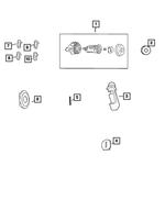 68078076AB - Doors, Door Mirrors and Related Parts: Latch Clip Kit for Mopar Image