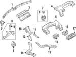 R2TZ19E630B - Body: Defroster Duct for Lincoln: Nautilus Image