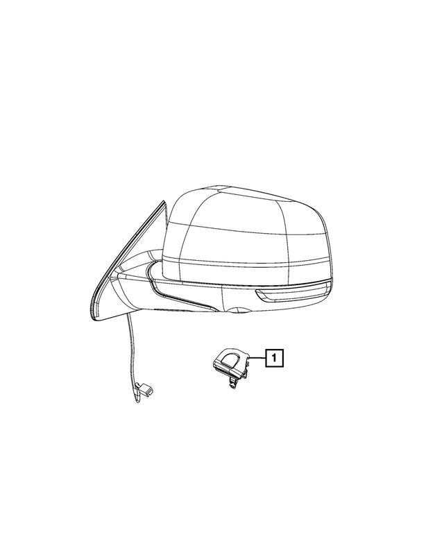 68432099AA - Electrical: Puddle Lamp, Left for Mopar Image image