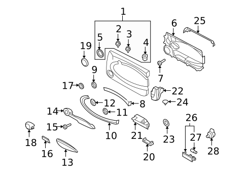 Interior Trim - Front Door for 2013 Mini Cooper #1