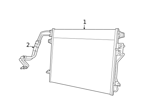 Trans Oil Cooler for 2009 Dodge Grand Caravan #0