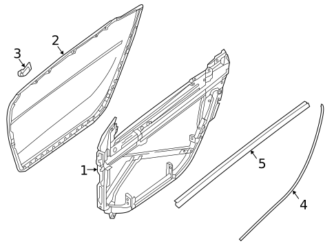 Door & Components for 2019 Smart EQ fortwo #0