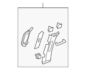 20986783 - Body: Upper Center Pillar Trim for GM Image
