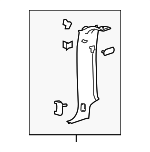 15923945 - Body: Lock Pillar Trim for Cadillac: Escalade EXT | Chevrolet: Avalanche Image