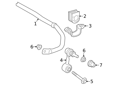 Stabilizer Bar & Components for 2020 Lexus ES300h #0