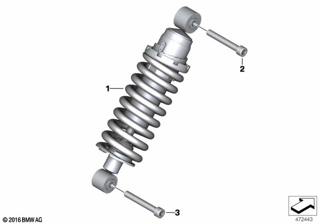 33548554131 - : Spring Strut              for BMW-Motorrad Image