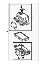 17700F2010 - : Air Cleaner Assembly for Lexus: UX200 Image