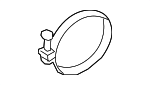 9611110850 - Engine: Intake Hose Clamp for Lexus: ES300, ES300h, ES330, GS300, GS450h, HS250h, IS300, NX350h, NX450h+, RC200t, RC300, RC350, RX300, RX330, RX350h, RX450h+, UX200 Image