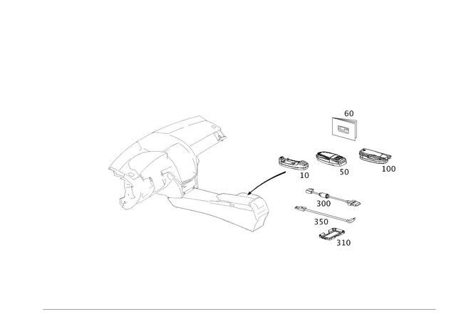 2128200451 - Telephony: Mount for Mercedes-Benz: B Electric Drive, B250e, C250, C300, C350, CLS400, CLS550, CLS63 AMG, CLS63 AMG S, E250, E350, E400, E550, E63 AMG, E63 AMG S, GL350, GL450, GL550, GL63 AMG, GLA250, GLC300, GLC43 AMG, GLC63 AMG, GLC63 AMG S, GLE300d, GLE350, GLE400, GLE550e, GLE63 AMG, GLK250, GLK350, GLS350d, GLS450, GLS550, GLS63 AMG, Maybach S550, Maybach S560, Maybach S600, Maybach S650, ML250, ML350, ML400, ML550, ML63 AMG, S450, S550, S550e, S560, S600, S63 AMG, S65 AMG, SL400, SL450, SL550, SL63 AMG, SL65 AMG, SLS AMG Image
