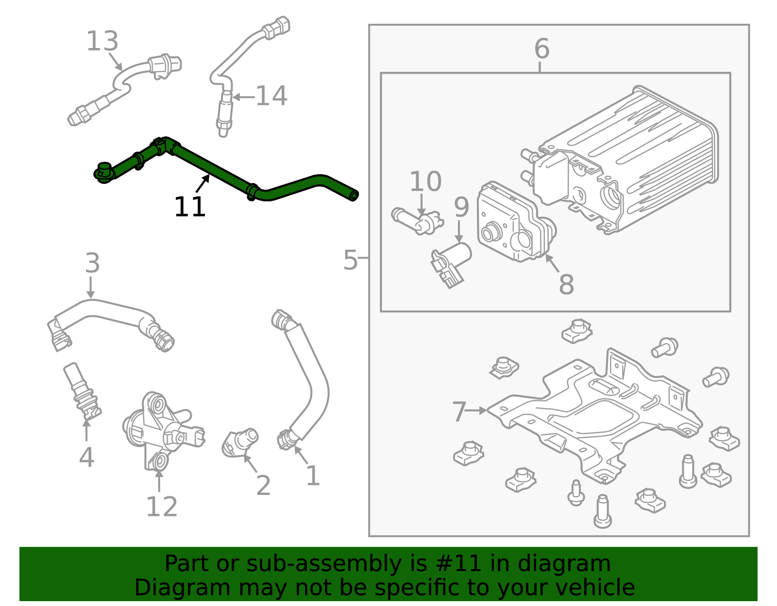 2011-2016 Ford Evaporative Emissions System Lines BC3Z-9G297-A | OEM ...