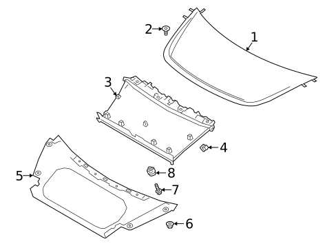 Exterior Trim - Hood for 2019 Jaguar I-Pace #0