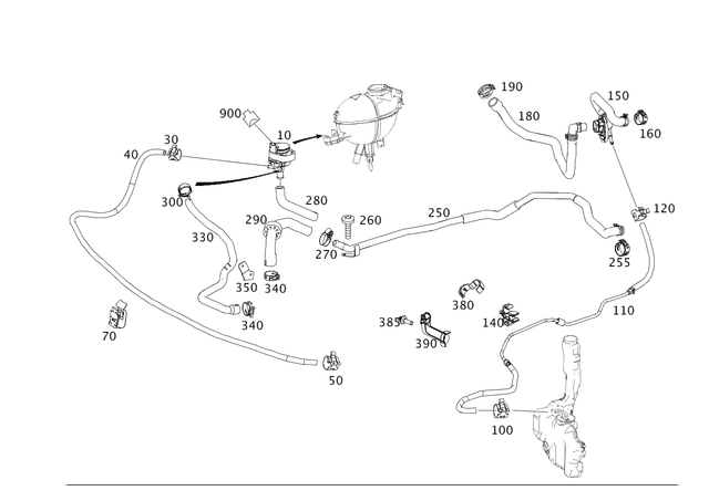 6510780207 - Heating and Ventilation: Hose Channel for Mercedes-Benz Image image