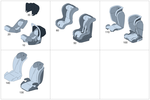 9701502 - Child Seats: Outer Cover, Child Seat for Mercedes-Benz Image