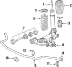 1243303907 - : Control Arm for Mercedes-Benz: 190 D, 190 E Image