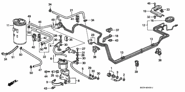 Fuel Pipe for 1990 Honda Civic #0