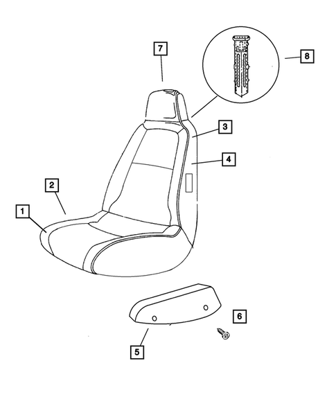 Front Seats and Attaching Parts for 2003 Dodge Neon #6