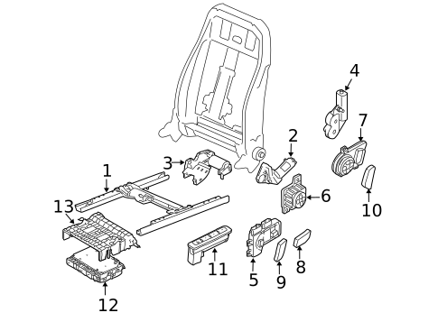 Power Seats for 2015 Volkswagen CC #0